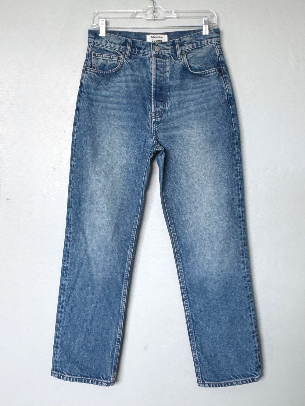 Reformation High Rise Straight Leg Jeans in Shasta Medium Wash Size 28